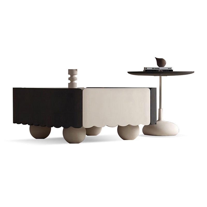 Picture color Solid + Manufactured Wood Square Coffee Table Sets