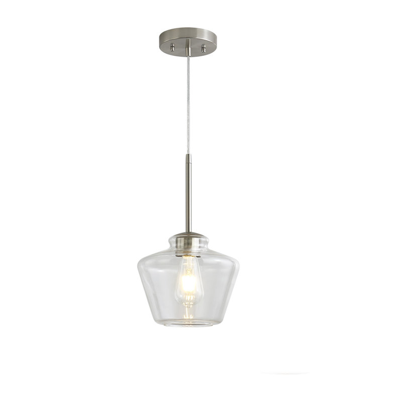 Shwana 1 - Light Pendant, Brushed Nickle, Clear