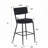 Teddy Fabric Bar Stool-285145195-285145193