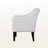 Enclave Beige Finish Upholstered Button-Tufted Club Chair, 30.85" H X 24.24" W X 23.73" D