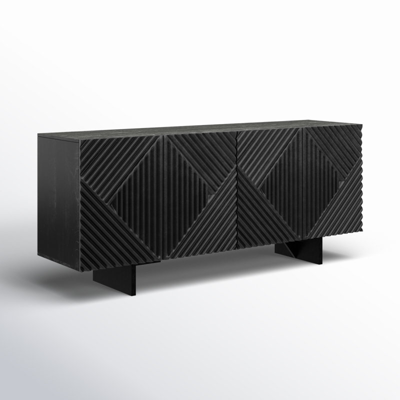 Juara 68.2" Wide Sideboard, Black