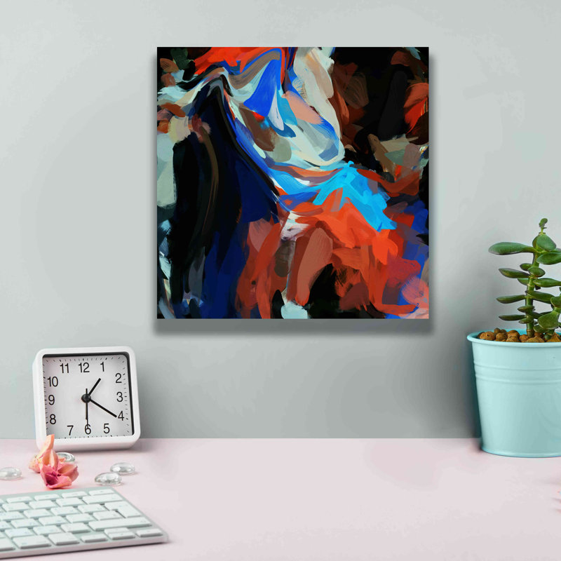 «Inverted Abstract Colorful Flows 12» par Irena Orlov, H 12 po x l 12 po x P 0,75 po