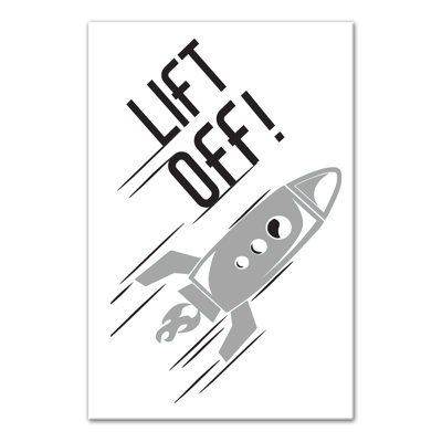 Art sur toile relevable rocket Braswell