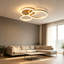 Kucharski 3-Light Champagne Ring Dimmable LED Flush Mount