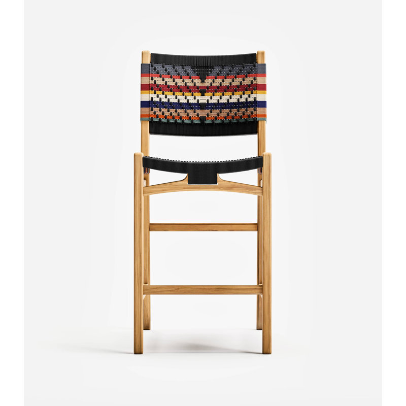 Chontales With Backrest Height, Natural San Geronimo, Bar Stool (30" Seat Height)