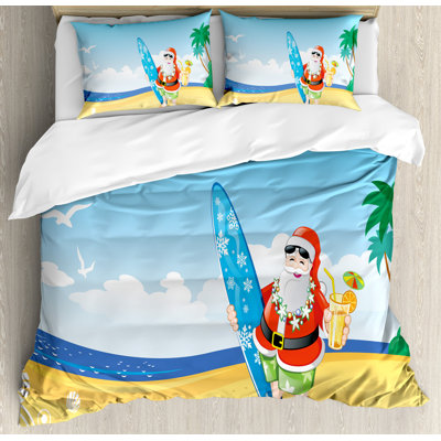 Christmas Coastal Duvet Cover