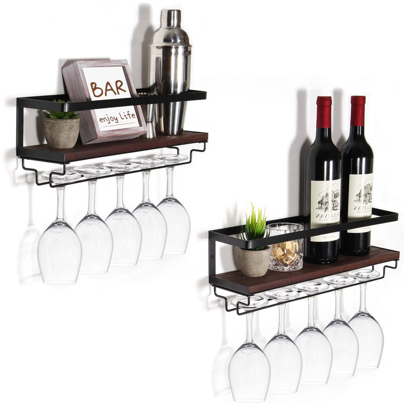Serenay Wine Bottle & Glass Rack