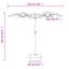 Double-Head Garden Parasol 316x240 cm-1478491595