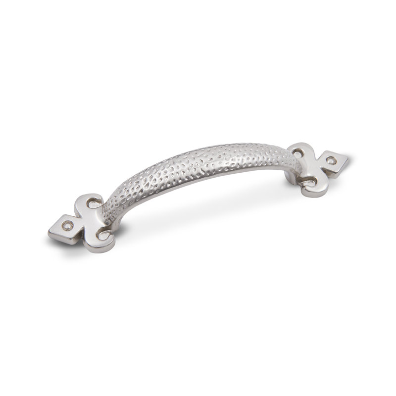 Poignée de cou 3 "Divet Indent, Nickel satiné