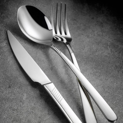 East Urban Home Stainless Steel Flatware Set - Service for 12