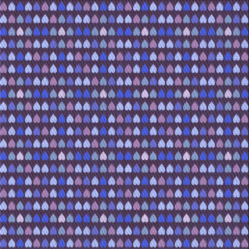 Tapis bleu zone à motifs 381, Carré 5 pi