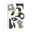 Cut Out Abstract No. 1 Gold by Melanie Viola - Wrapped Canvas Print-1954739206