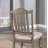 Transitional Style 2Pcs Side Chairs Solid Wood