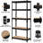 Tevis 60" H x 27.5" W x 12" D 5 Tiers Boltless Adjustable Storage Shelf Goods Rack-1090805073