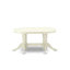 Ensemble de salle à manger 5 pièces pour 4 personnes comprenant une table ovale avec rallonge papillon et 4 chaises, 101,6 x 193,3 cm, blanc lin-396778795