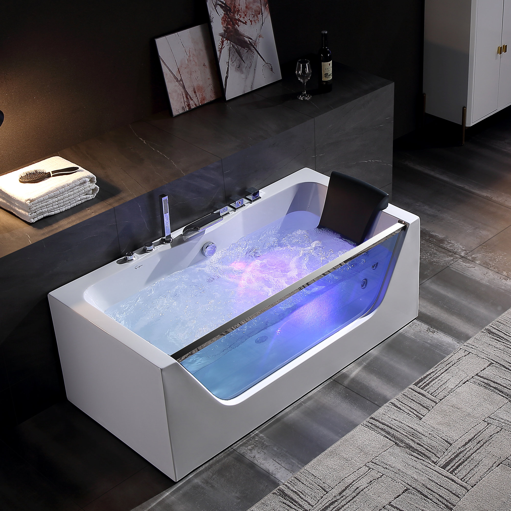 Empava Modern Whirlpool Bathtub & Reviews - Wayfair Canada