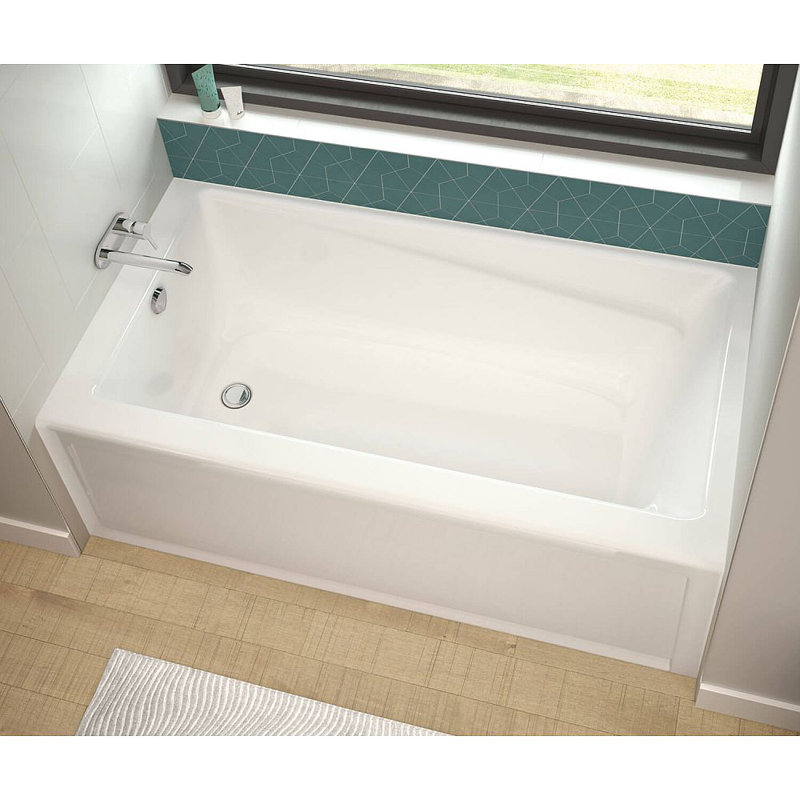 Exhibit 65.88'' x 32'' Soaking Acrylic Bathtub, Left