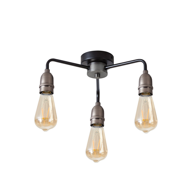 Pelletier Semi Flush Mount, Silver