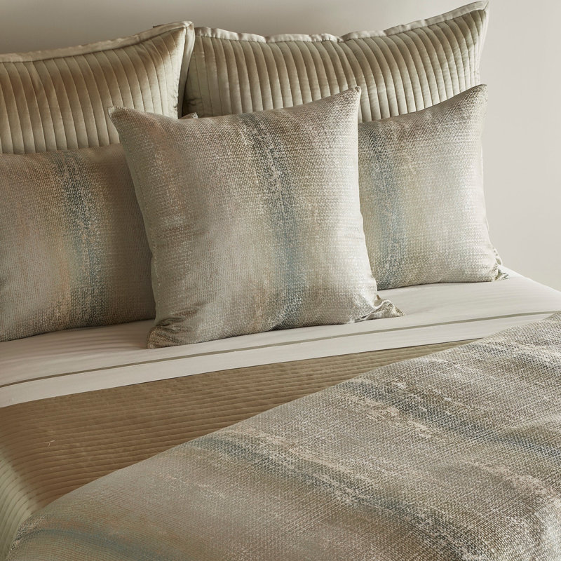 Anguilla Square Pillow Cover & Insert, Aqua