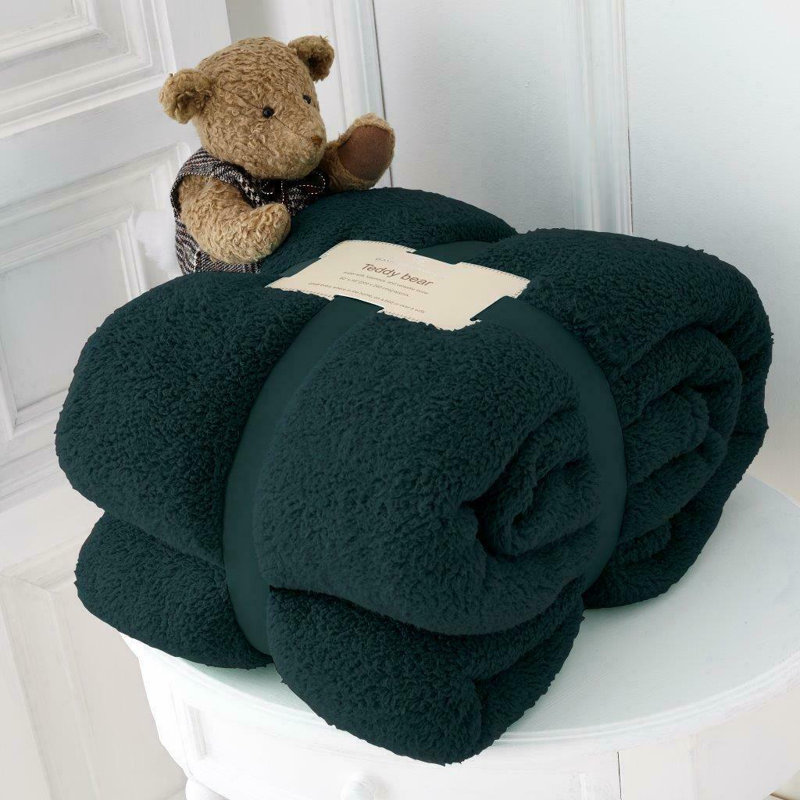  Standard Throw Blanket, Green, W130 x L180cm
