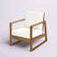 Chaise longue d'extérieur en bois d'acacia avec coussins Azeglio-1333572538-1333572537