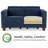 61.4"Wide Zero Clearance Power Recliner Loveseat Sofa with Adjustable Headrest-115594094