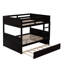 Lit superposé double au-dessus d'un lit gigogne simple - Lit gigogne en bois massif esthétique et fonctionnel-326246226
