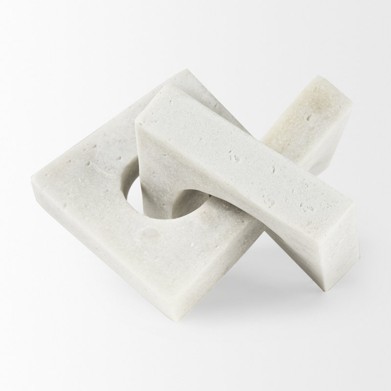 Sculpture Arvis, Blanc, H 8 po x l 12 po x P 12 po