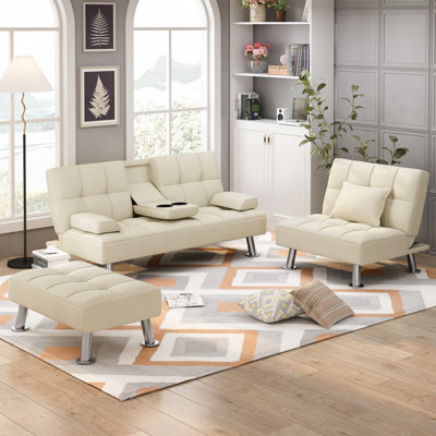 Upholstered L-Shaped Sectional Reversible