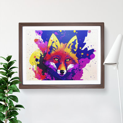 Fox Splash - Single Picture Frame Print