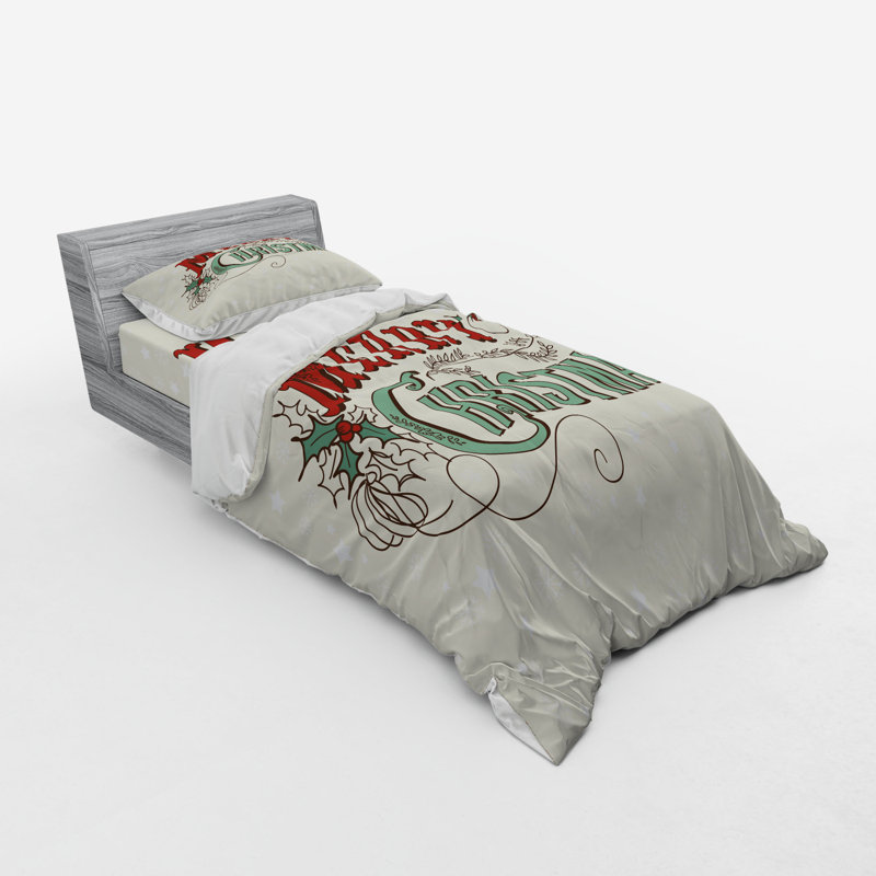 Ensemble de housse de couette en microfibre de style campagnard, Housse de couette simple + 6 pièces supplémentai