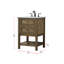 Ensemble de meuble-lavabo simple 24 po Bonsai-1408273965