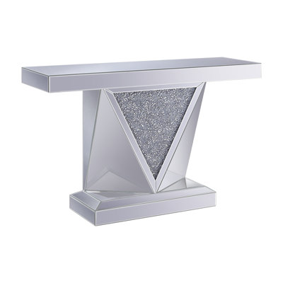Console, miroir et faux diamants