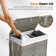 Wicker Laundry Hamper with Lid, 90L/110L Storage Capacity Wicker Clothes Basket with Handle and Removeable Liner
