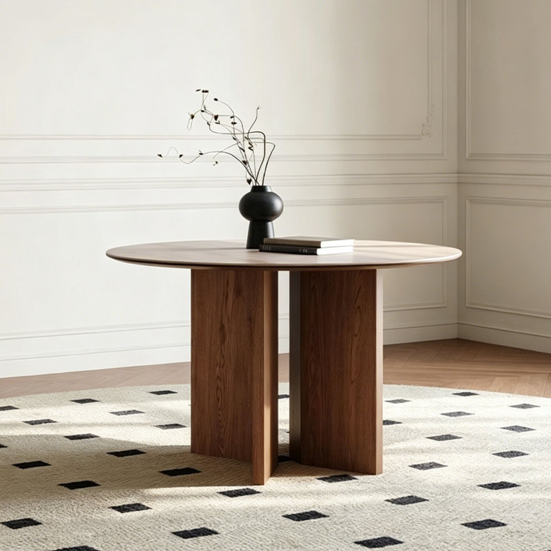 Table frittée French French, H 29,5 po x l 47,2 po x P 47,2 po