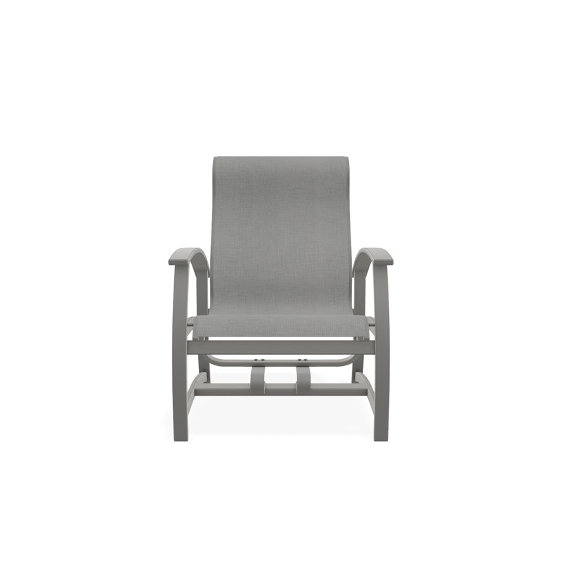 Belle Isle Outdoor Lounge Chair, Snow, White 6D Sunbrella®