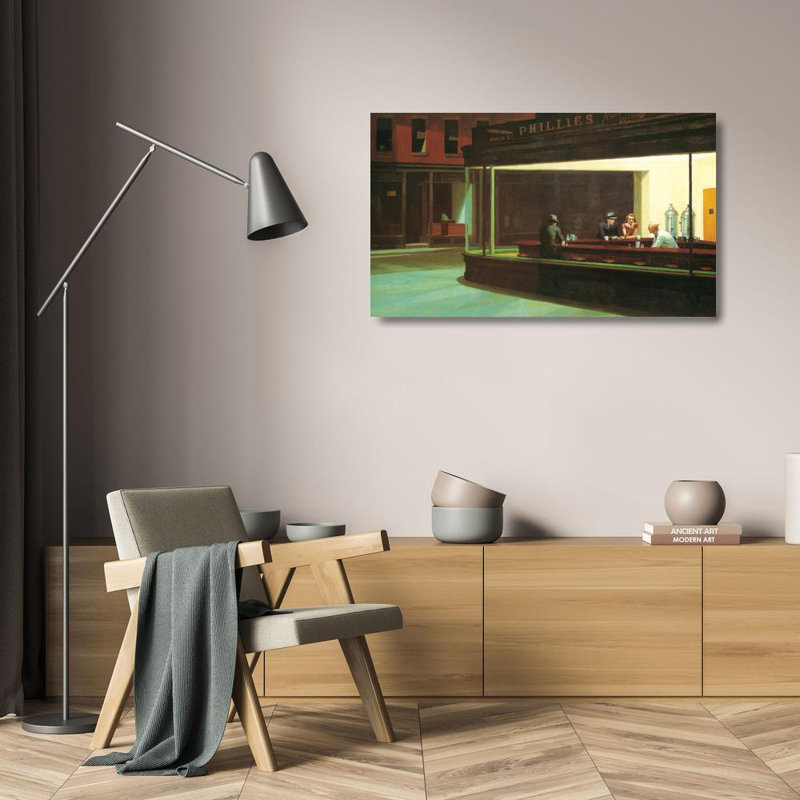 Nighthawks, 14" H x 24" W