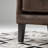 Pu Leather Wingback Armchair Accent Chair With Solid Wood  Legs