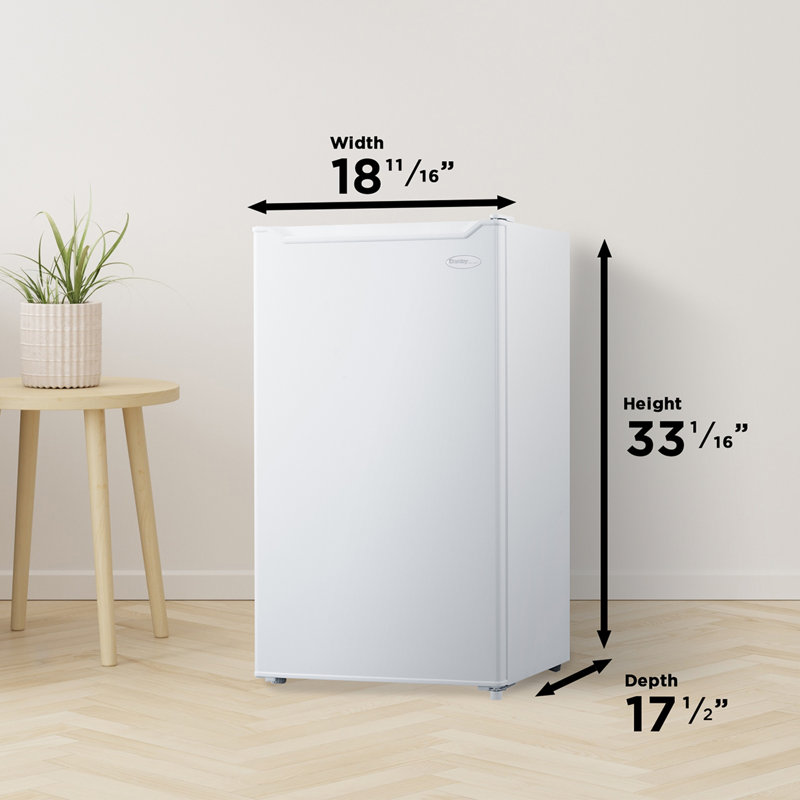 Danby 3.24 Cubic Feet Freestanding Mini Fridge, White
