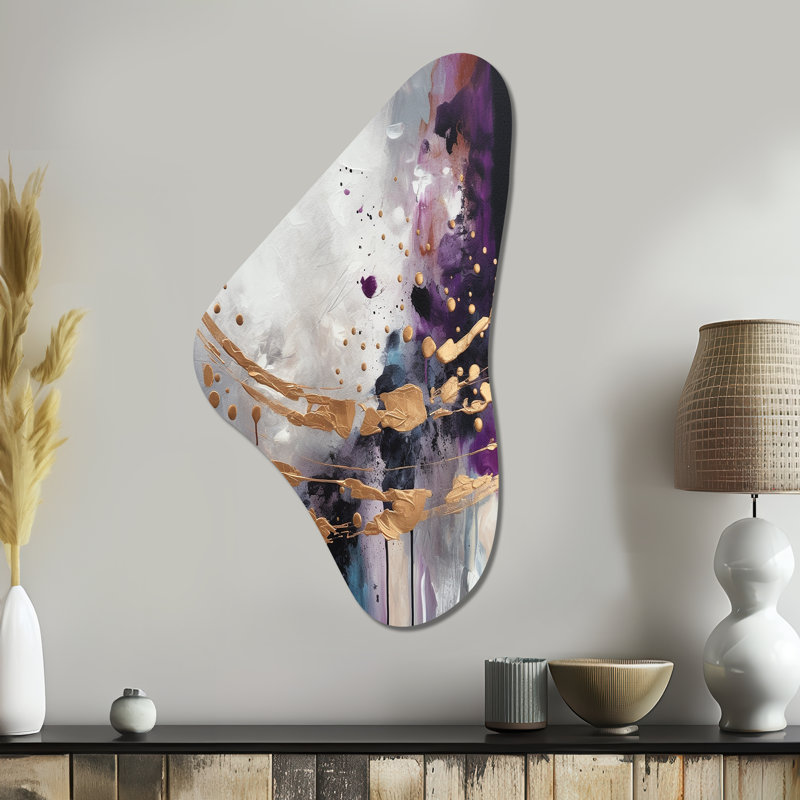 Art mural asymétrique en métal Maidstone, H 39 po x l 21 po x P 1 po