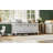 Classic Shoe Bench With Cushion And Three Drawers, Fluted Entryway Bench With Storage For Living Room, Entryway, And Hallways (Light Gray-1028567107