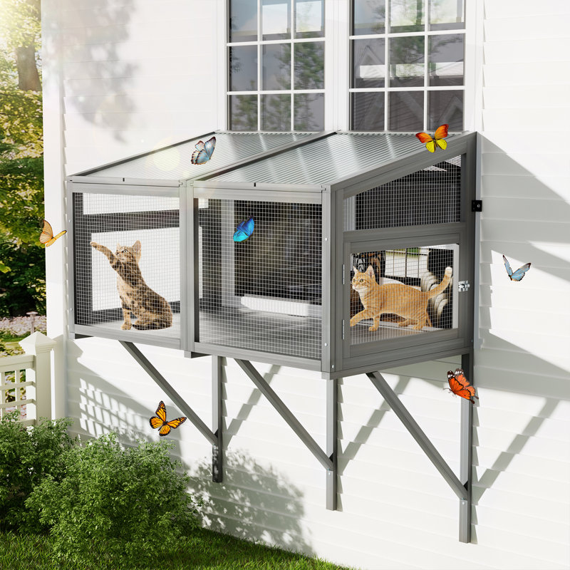 Enceinte de fenêtre en bois Catio