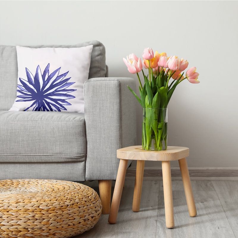 Spiky Flower Decorative Throw Pillow, 18" x 18"
