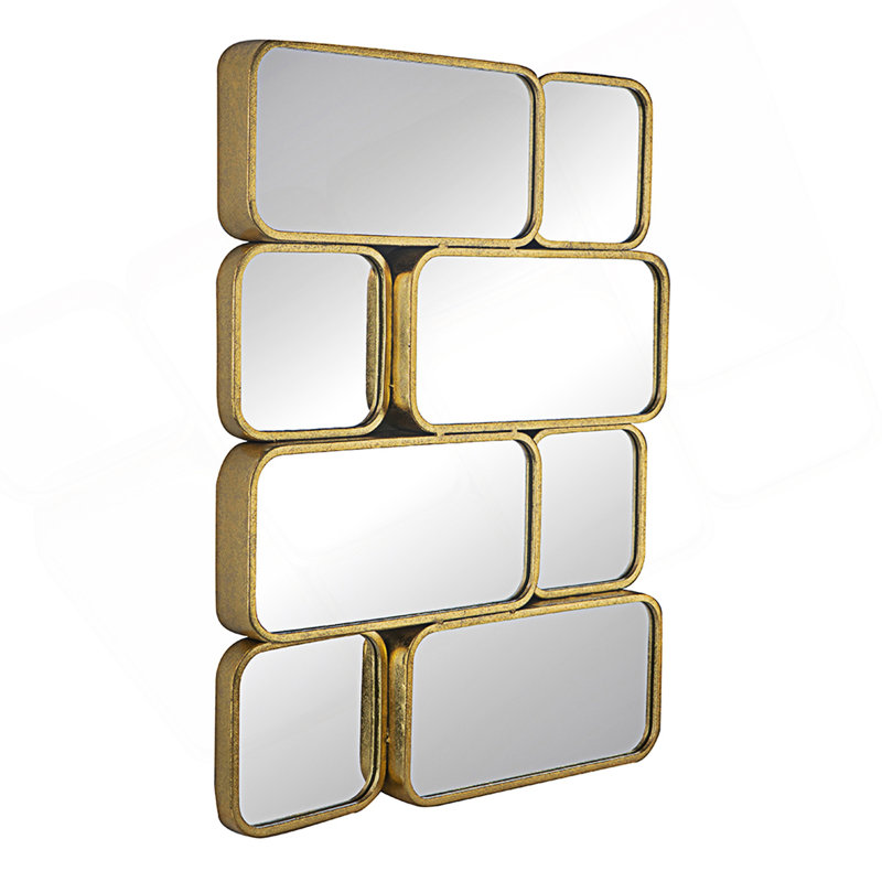 Decorative Rectangle Mirror With Metal Framed