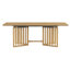 Ensemble de table de salle à manger extensible 83,9 pouces Farmhouse 9 pièces avec 2 feuilles amovibles de 12 pouces et 8 chaises de salle à manger rembourrées, naturel