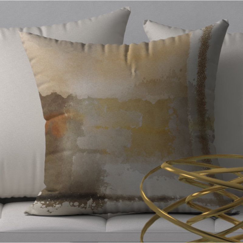 Housse de coussin décorative carrée et insert, 20 po X 20 po