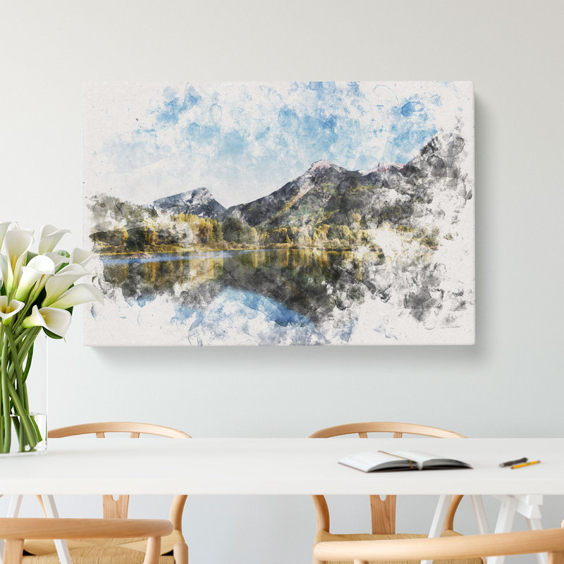 Alpine Lake In Colorado - Wrapped Canvas, 40cm H x 60cm W x 3cm D