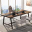 70,87 po, table de conférence rectangulaire moderne pour 6 à 8 personnes, bureau de direction avec structure en métal durable, grande surface de travail pour la réunion du conseil et la collaboration d'équipe-105232139