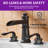 8-16 Inch 3 Holes 2 Handle Widespread Bathroom Sink Faucet-45090092-45090090