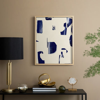 «Fragment Abstraction II», reproduction encadrée - bois massif